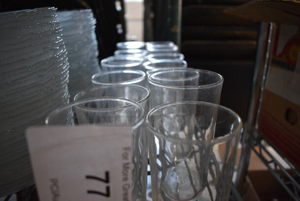ALL ONE MONEY! Lot of 14 Various Beverage Glasses. Includes 2.5x2.5x4.5 - Image 2 of 3