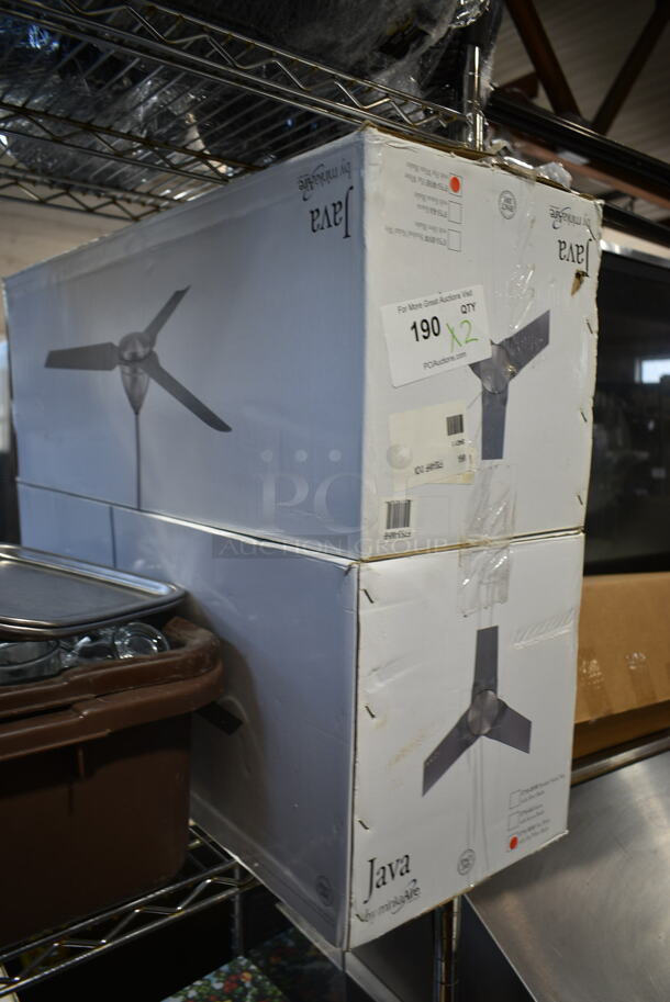 2 BRAND NEW IN BOX! Java Ceiling Fan. 2 Times Your Bid! - Image 2 of 4
