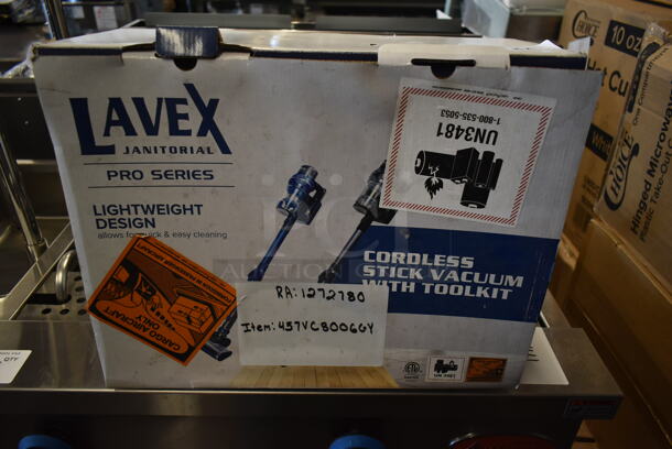 BRAND NEW SCRATCH AND DENT! Lavex 457VC8006GY Pro Convertible Gray Cordless Stick Vacuum with 4.0Ah Battery, Ultrafine Filtration, and Tool Kit. Tested and Working! - Image 2 of 7