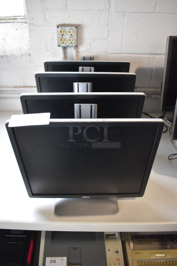 4 Dell P1914Sf 19" Computer Monitors. 100-240 Volts, 1 Phase. 4 Times Your Bid! - Image 2 of 11