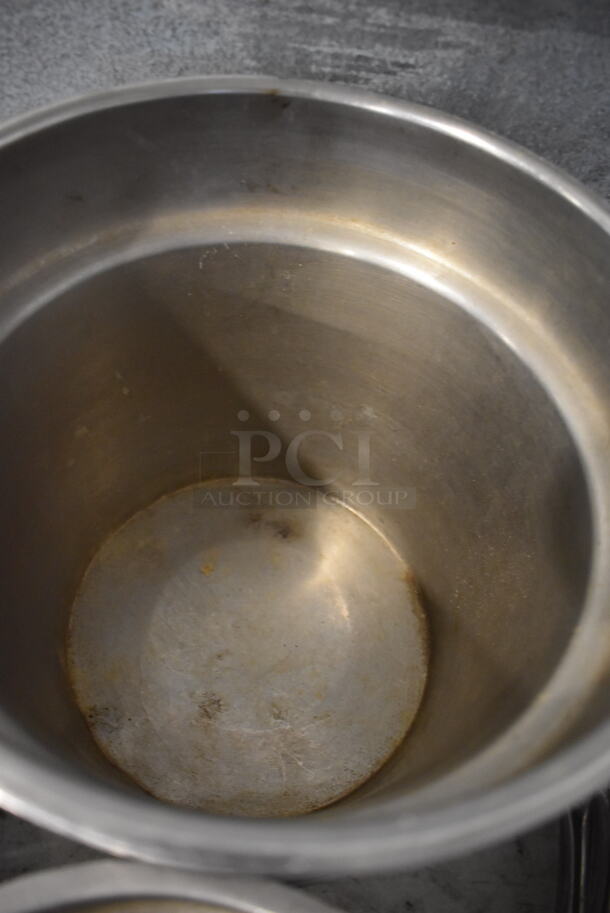 ALL ONE MONEY! Lot of 12 Stainless Steel Cylindrical Bins. 7.5x7.5x8, 9.5x9.5x9 - Image 6 of 8