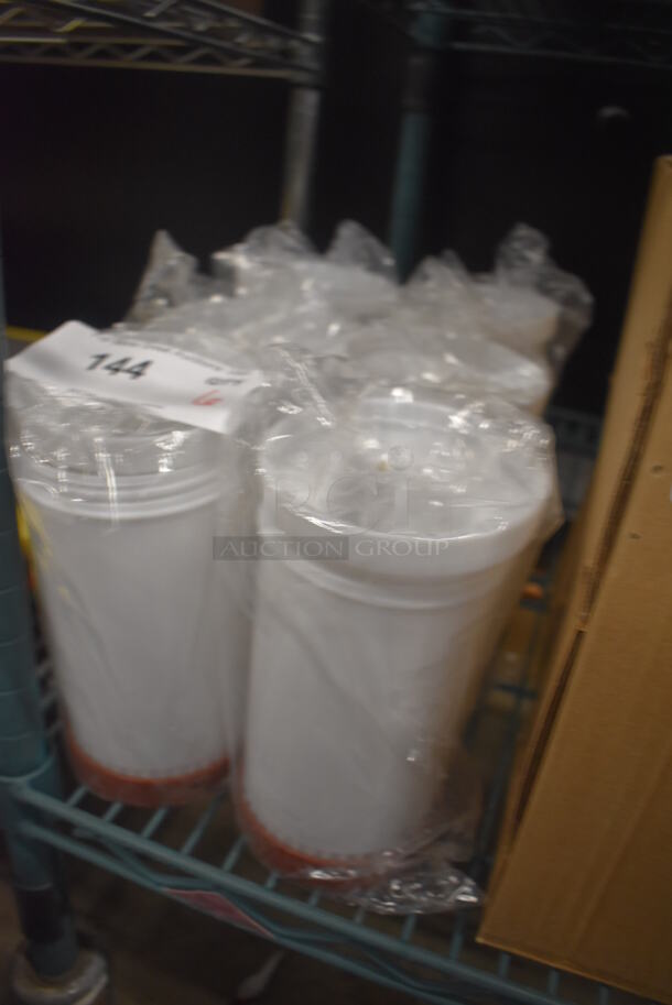 ALL ONE MONEY! Lot of 6 BRAND NEW! White Poly Bottles. 4x4x13 - Image 2 of 4