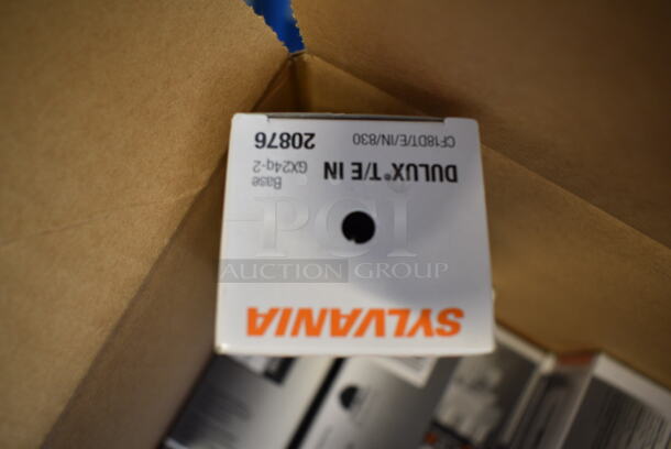 Box of 12 BRAND NEW SCRATCH AND DENT! Sylvania Dulux T/E IN Lightbulbs  - Image 3 of 3