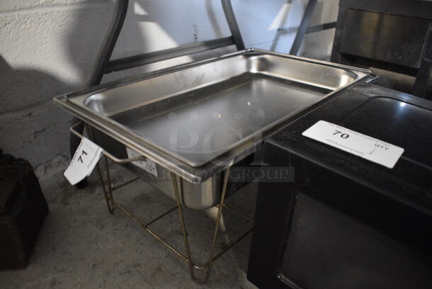 Metal Chafing Dish w/ Drop in and Lid. 24x14x14 - Image 2 of 4