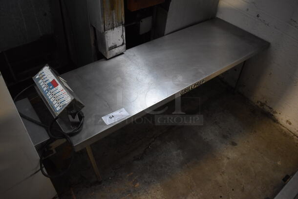 Stainless Steel Shelf w/ Timer. 54x18x26
