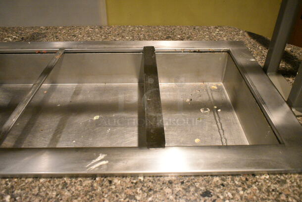 Buffet Station w/ 2 Inserts, 2 Soup Food Warmer Inserts and 2 Sneeze Guards. BUYER MUST REMOVE: Bring Tools and Manpower Needed To Remove This Item. This Unit Was In Working Condition When the Restaurant Closed. (main dining room) - Image 9 of 10