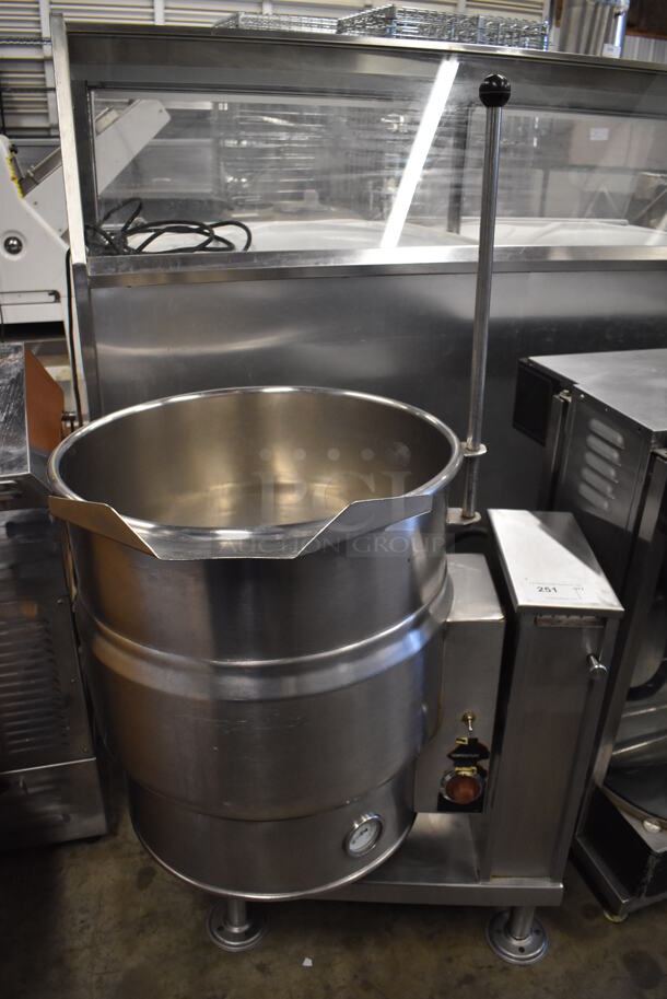 Market Forge EO-20T Stainless Steel Commercial Electric Powered 20 Gallon Tilting Steam Kettle. 208 Volts. 32x25x55 - Image 1 of 9