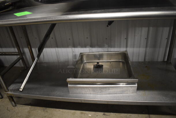 Stainless Steel Commercial Table w/ Back Splash and Under Shelf. 72x30x40 - Image 4 of 4