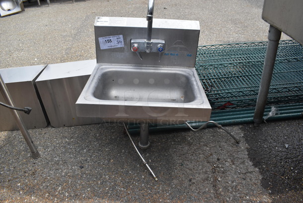 Commercial Stainless Steel Hand Sink With Faucet - Image 1 of 3