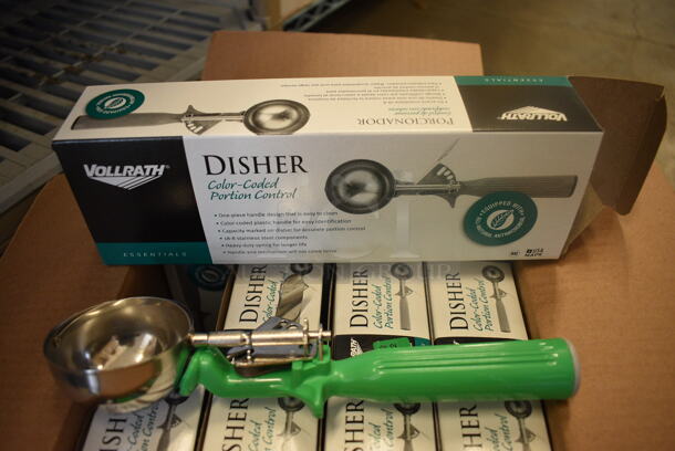 12 BRAND NEW IN BOX! Vollrath Stainless Steel Dishers. 9.5