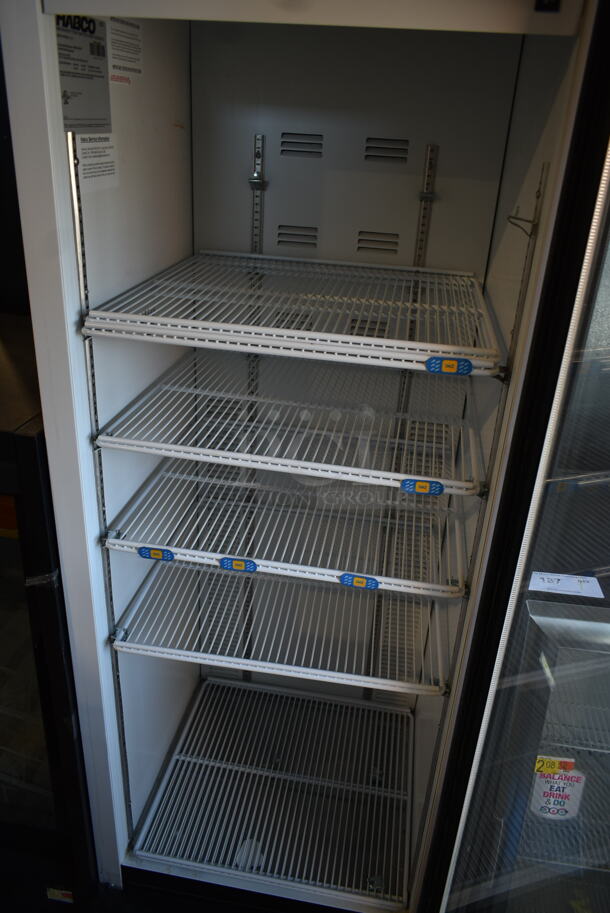 2019 Habco SE18 Metal Commercial Single Door Reach In Cooler Merchandiser w/ Poly Coated Racks. 115 Volts, 1 Phase. Tested and Working! - Image 3 of 4