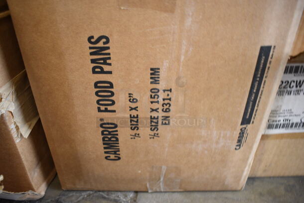 ALL ONE MONEY! Lot of 6 BRAND NEW IN BOX! Cambro Poly 1/2 Size Drop In Bins. 1/2x6 - Image 3 of 3