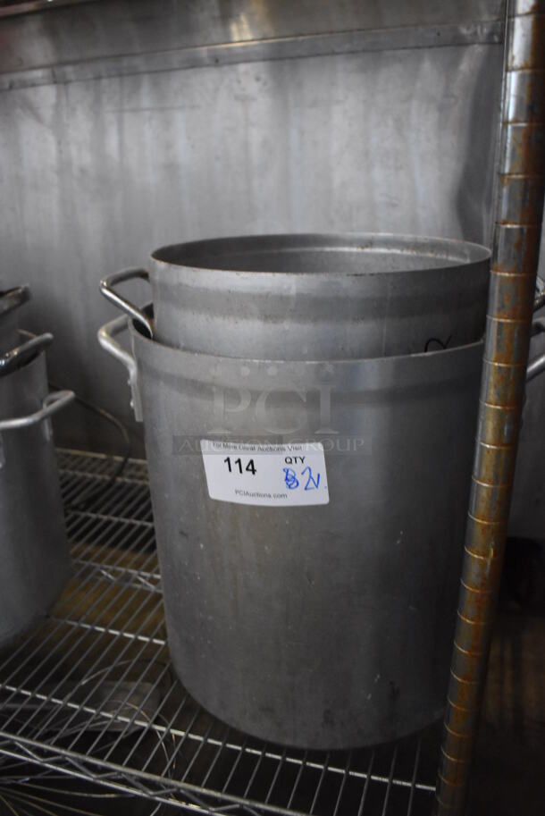 2 Various Metal Stock Pots. Includes 16x12x12.5. 2 Times Your Bid! - Image 3 of 6