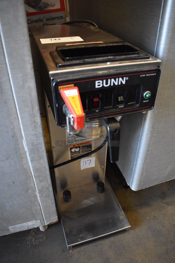 2017 Bunn CWTF-APS DV Stainless Steel Commercial Countertop Coffee Machine w/ Hot Water Dispenser and Metal Brew Basket. 120 Volts, 1 Phase. 8x20x25 - Image 5 of 5