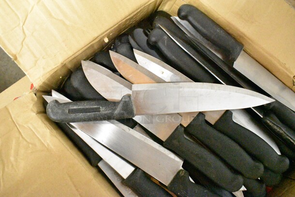 50 SHARPENED Stainless Steel Knives Including Chef Knives. 50 Times Your Bid!  - Image 2 of 5