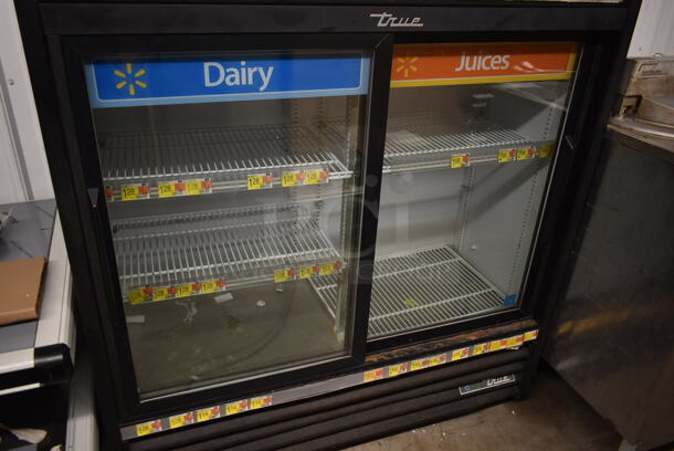 2019 True GDM-41SL-48-HC-LD Metal Commercial 2 Door Reach In Cooler Merchandiser w/ Poly Coated Racks. 115 Volts, 1 Phase. Tested and Working! - Image 3 of 7