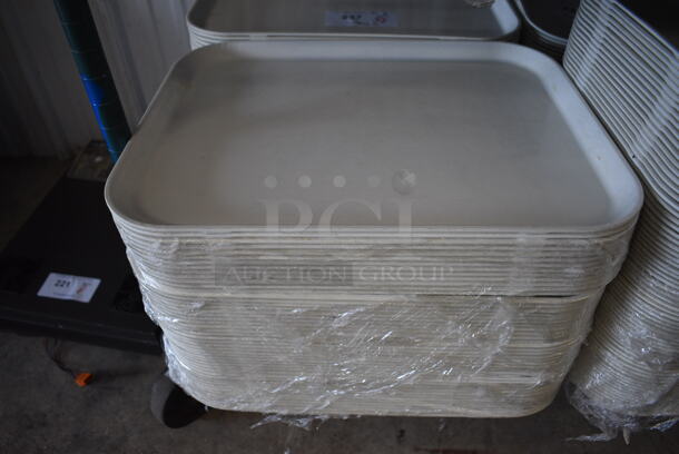 ALL ONE MONEY! Lot of 65 Cambro Camtray Poly Food Trays. 18x14x1