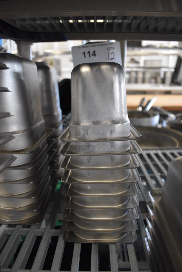 10 Stainless Steel 1/9 Size Drop In Bins. 1/9x4. 10 Times Your Bid! - Image 3 of 3