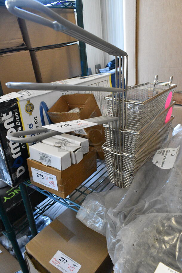 3 BRAND NEW SCRATCH AND DENT! Metal Fry Baskets. 3 Times Your Bid!  - Image 2 of 4