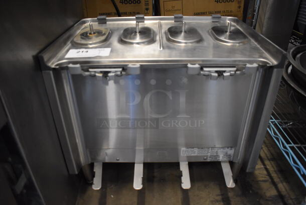 2018 Crathco CS-4E/2D/3D-16 Stainless Steel Commercial Countertop Beverage Dispenser Base. 20.5x17x18. Tested and Working!