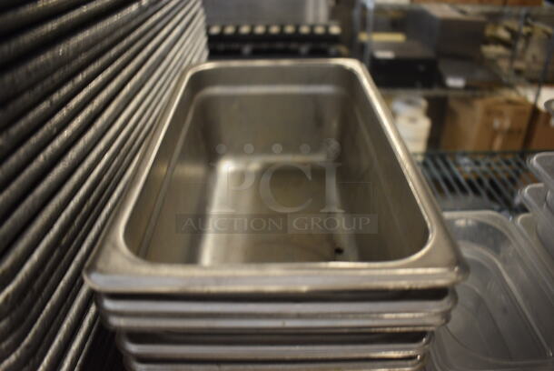 11 Stainless Steel 1/4 Size Drop In Bins. 1/4x4. 11 Times Your Bid! - Image 2 of 3
