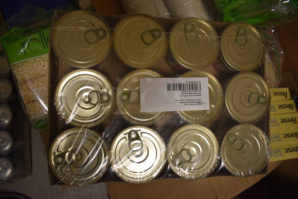 ALL ONE MONEY! Pallet Lot of Food Including Rice Rolls, Diet Chocolate Fudge Drink, Sardines, Crown Price Pink Salmon, Classic Fudge, Sheltons Chicken Broth, Organic Vegetables, Vegetable Broth, and Chocolate Dip - Image 7 of 12