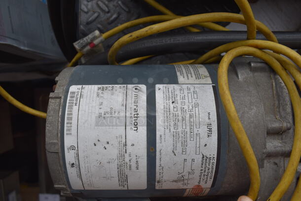 Metal Commercial Floor Style Portable Rotating Vegetable Roaster Grill w/ Rotisserie Motor on Commercial Casters. 69x22x51 - Image 6 of 7