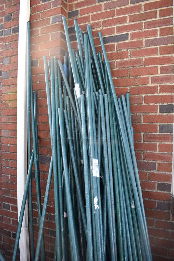 ALL ONE MONEY! Lot of Various Green Finish Poles. Includes 75" - Image 2 of 3