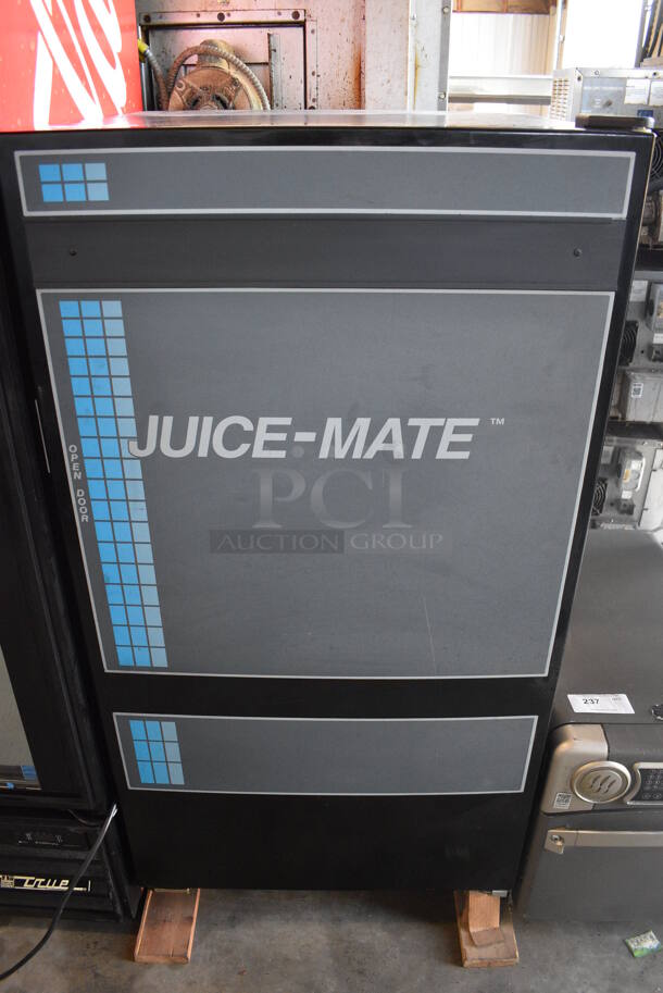 BRAND NEW! KD Distributing Model FMR1 Metal Commercial Refrigerated Juice Mate Vending Machine. 115 Volts, 1 Phase. 28x27x56. Tested and Working! - Image 1 of 7