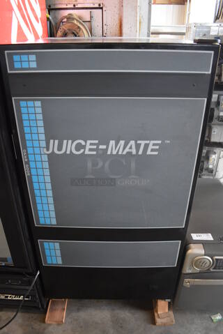 BRAND NEW! KD Distributing Model FMR1 Metal Commercial Refrigerated Juice Mate Vending Machine. 115 Volts, 1 Phase. 28x27x56. Tested and Working!