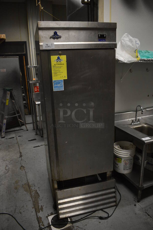 Jimex JFD-23R Stainless Steel Commercial Single Door Reach In Cooler on Commercial Casters. Unit Does Not Work. 115 Volts, 1 Phase. 29x32.5x82. (kitchen) - Image 2 of 7