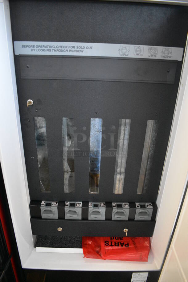 BRAND NEW! KD Distributing Model FMR1 Metal Commercial Refrigerated Juice Mate Vending Machine. 115 Volts, 1 Phase. 28x27x56. Tested and Working! - Image 5 of 7