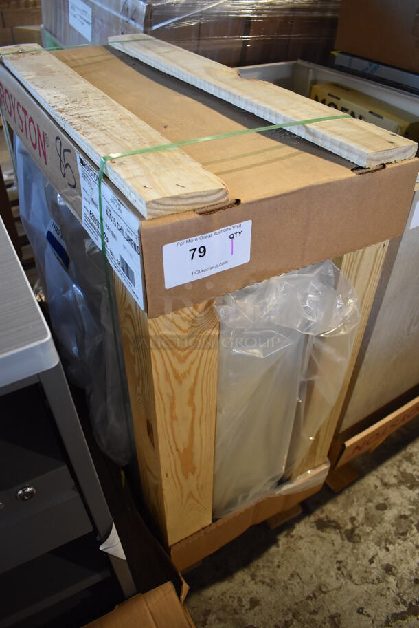 BRAND NEW IN CRATE! Royston 62091077-296 Gray Wood Pattern Cabinet. 12x29x27 - Image 4 of 9