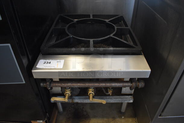 Stainless Steel Commercial Gas Powered Single Burner Stock Pot Range. 18x24x20 - Image 1 of 4