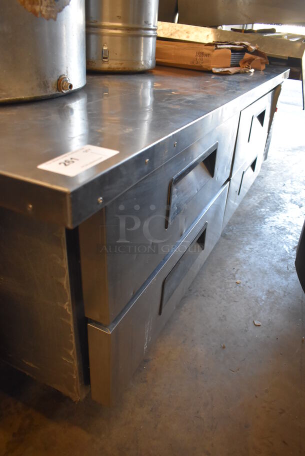 Atosa Stainless Steel Commercial 4 Drawer Chef Base on Commercial Casters. 76x32x26. Tested and Working! - Image 2 of 4