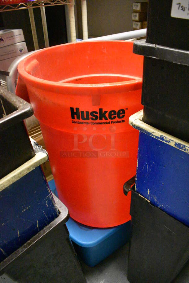 ALL ONE MONEY! Lot of 7 Slim Jim Trash Cans, 1 Trash Can, Bin. Includes 11x20x30. (kitchen) - Image 4 of 4