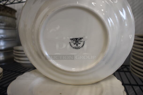 7 White Ceramic Plates. 7.5x7.5x1. 7 Times Your Bid! - Image 3 of 3