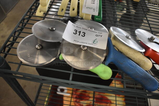 6 Stainless Steel Pizza Pie Cutters. 9". 6 Times Your Bid! - Image 3 of 3