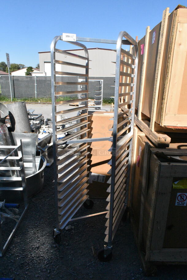 Channel 401AN Metal Commercial Pan Transport Rack on Commercial Casters.  - Image 3 of 4
