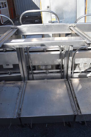Metal Commercial Dolly on Commercial Casters. 27x31x50