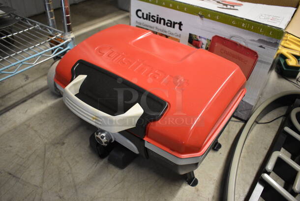 IN ORIGINAL BOX! Cuisinart Metal Portable Gourmet Gas Powered Grill. 16x15x9 - Image 2 of 4