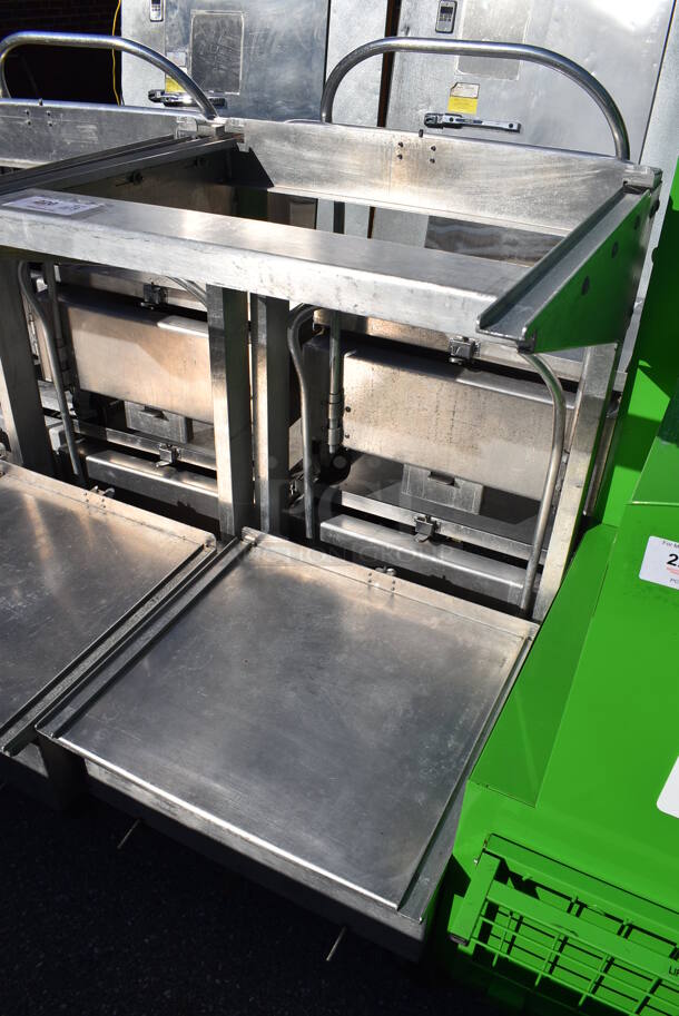 Metal Commercial Dolly on Commercial Casters. 27x31x50 - Image 2 of 3