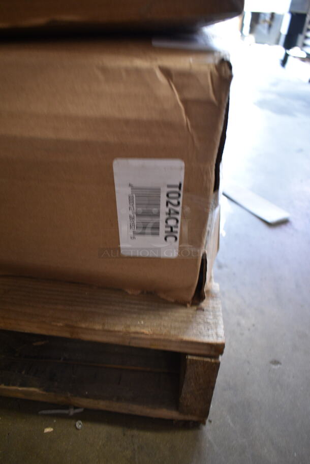 PALLET LOT of 22 BRAND NEW Boxes Including 760IC06P Choice 6 oz. Pink Paper Frozen Yogurt / Food Cup - 1000/Case, 9506004 8 oz PET Dessert Containers, 12218X5ECOST Aluminum Foil, 482-001 54" x 108" White Tissue / Poly Table Cover - 25/Case, Dart C35UT1 StayLock&#174; 9" x 5 3/8" x 3 1/2" Clear Hinged Plastic 9" Medium Oblong Container - 250/Case, 999FFMEDSQWH Choice 5.5 oz. Medium White Paper Scoop / Tray - 50/Pack, Zurn Unit, T024CHC. 22 Times Your Bid! - Image 11 of 12