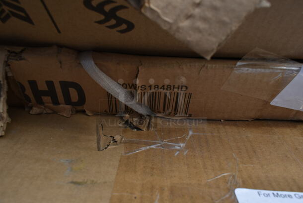 BRAND NEW SCRATCH AND DENT! Regency 600WS1848HD 16 Gauge Stainless Steel 18" x 48" Heavy Duty Wall Shelf - Image 3 of 3