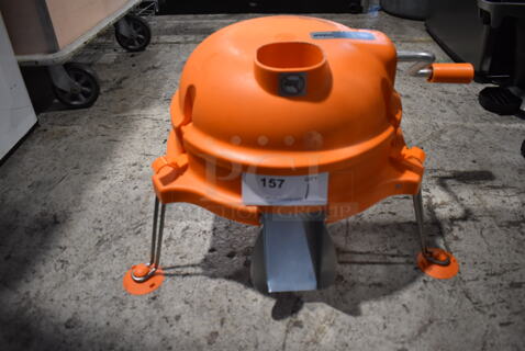 Dynamic Dynacube Orange Poly Countertop Vegetable Cutter. 22x19x14