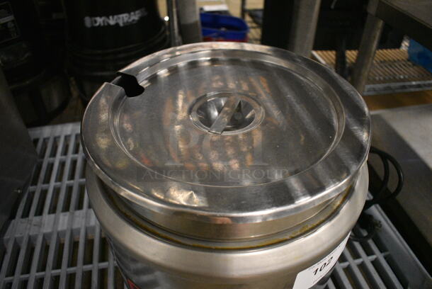 Nemco Model 6102 051 Stainless Steel Commercial Countertop Soup Kettle Food Warmer w/ Lid. 120 Volts, 1 Phase. 13x13x12. Tested and Working! - Image 2 of 4