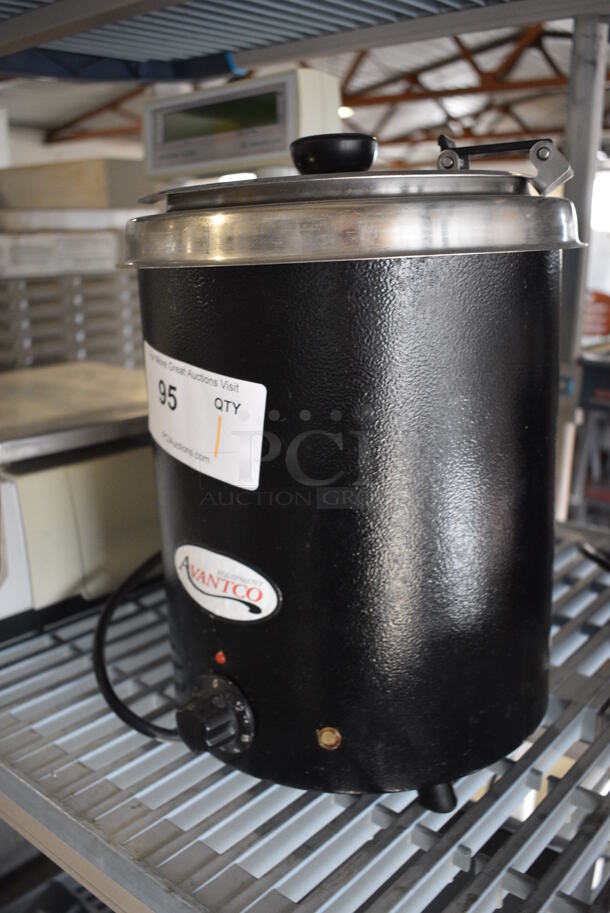 Avantco Model 177W300BK Stainless Steel Commercial Countertop Soup Kettle Food Warmer. 110 Volts, 1 Phase. 10x11x14. Tested and Working! - Image 2 of 6
