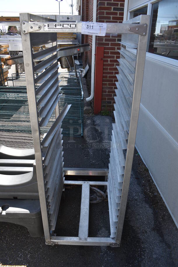 Metal Commercial Pan Transport Rack on Commercial Casters. 21x26.5x60.5 - Image 1 of 4