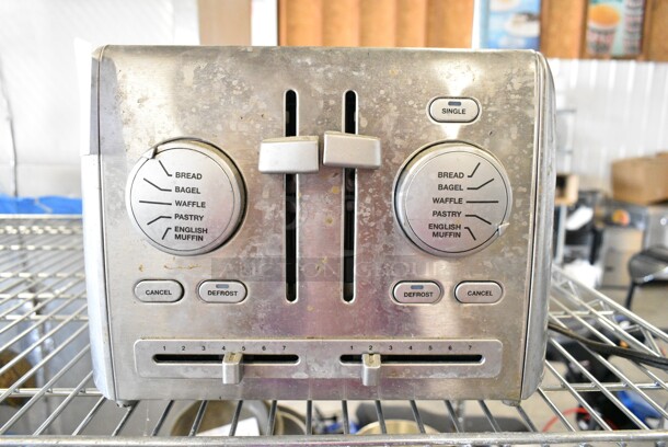 Cuisinart CPT-640 Metal Countertop 4 Slot Toaster. 120 Volts, 1 Phase.  - Image 3 of 5