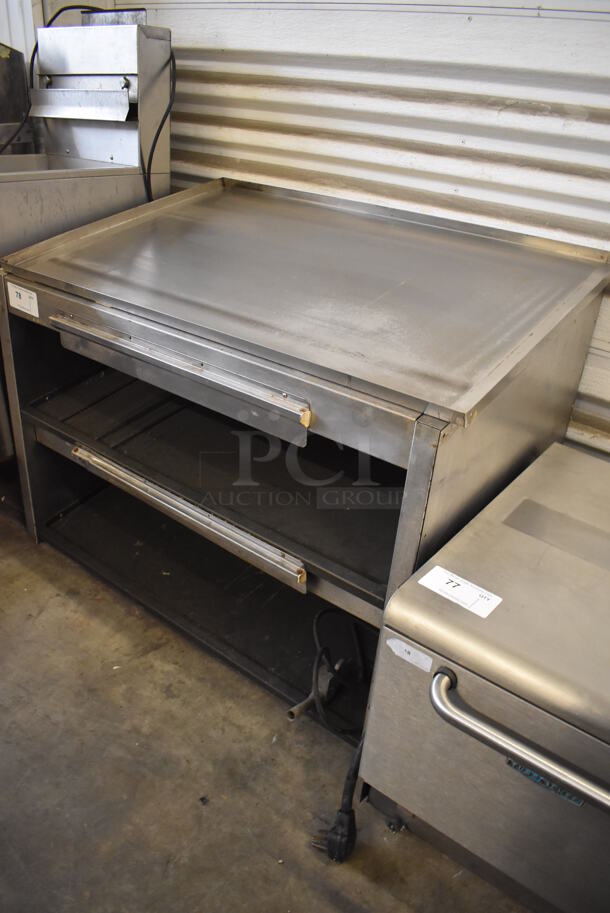 Stainless Steel Commercial Countertop 2 Tier Warming Display Case Merchandiser. 41x26x31. Cannot Test Due To Missing Power Cord - Image 2 of 4